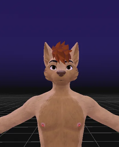 Cooper the Pup front development view