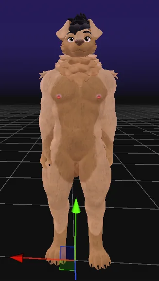 Cooper the Pup full-body development view
