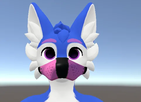 Marshmello Mini Canine face close-up