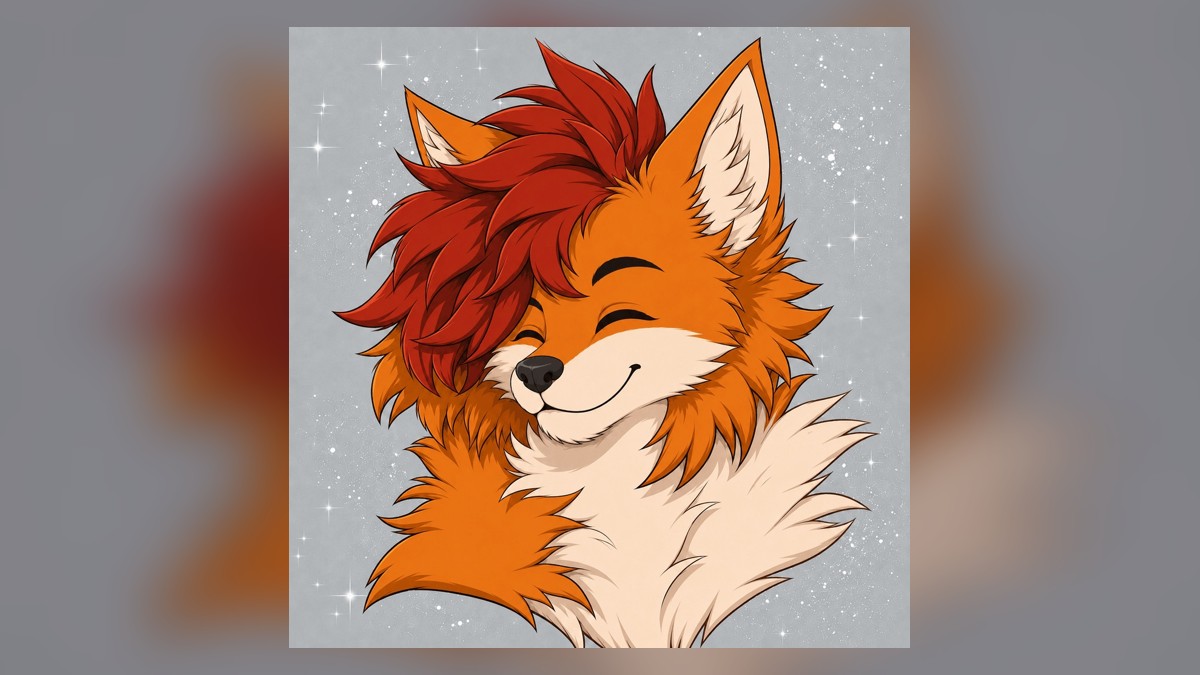 Wide banner featuring Sammy’s orange and cream fox artwork Wide banner featuring Sammy’s orange and cream fox artwork