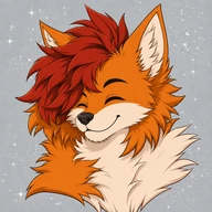 Sammy’s orange and cream fox creator logo Sammy’s orange and cream fox creator logo